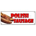 Signmission POLISH SAUSAGE BANNER SIGN sandwich concession grilled sub hero food B-Polish Sausage